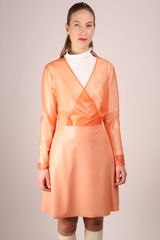 pale-coral-latex-wrap-dress