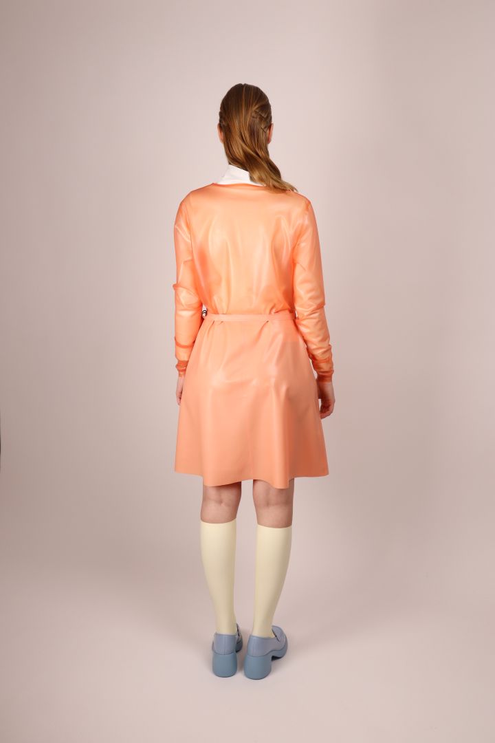 rear-view-of-pale-coral-latex-wrap-dress