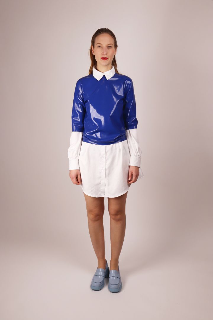daily latex 60s knit tshirt style top