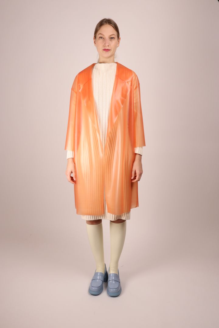 transparent-salmon-latex-trench-coat