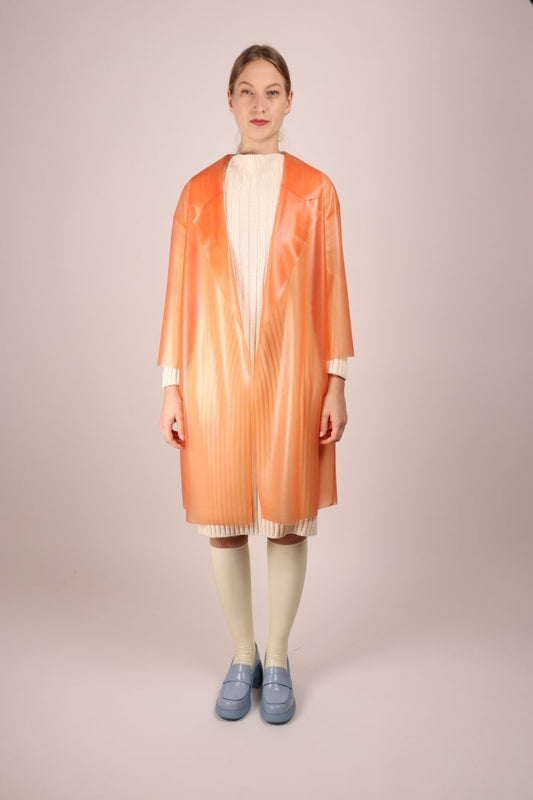 transparent-salmon-latex-trench-coat
