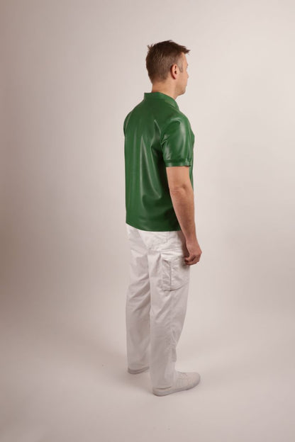 side-rear-view-of-green-latex-polo-shirt
