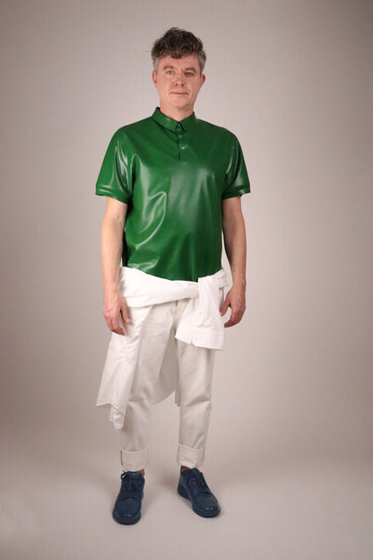 green-latex-polo-shirt-on-male-model