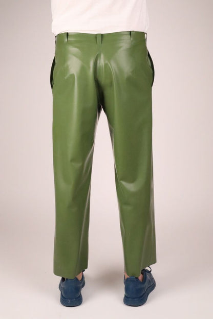 back-view-of-green-latex-flat-front-pants
