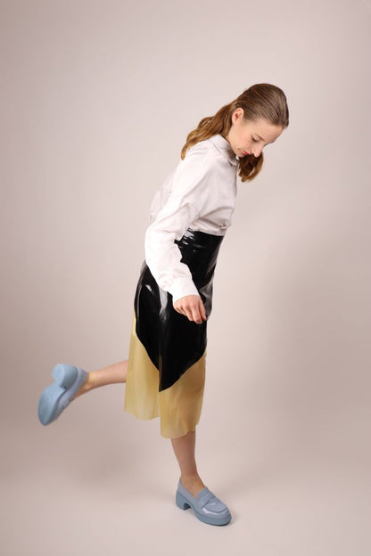 diagonal-half-transparent-latex-aline-skirt