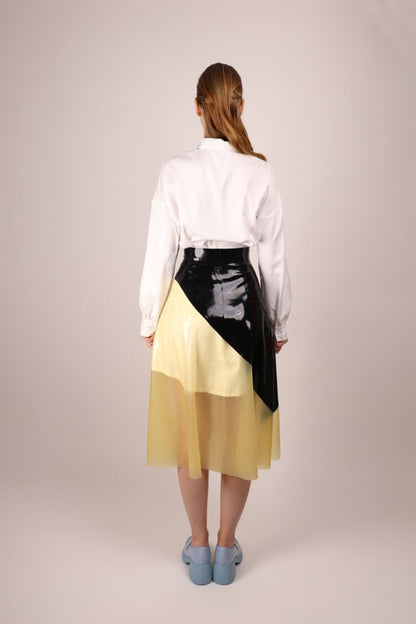 back-view-of-half-transparent-latex-kneelength-skirt
