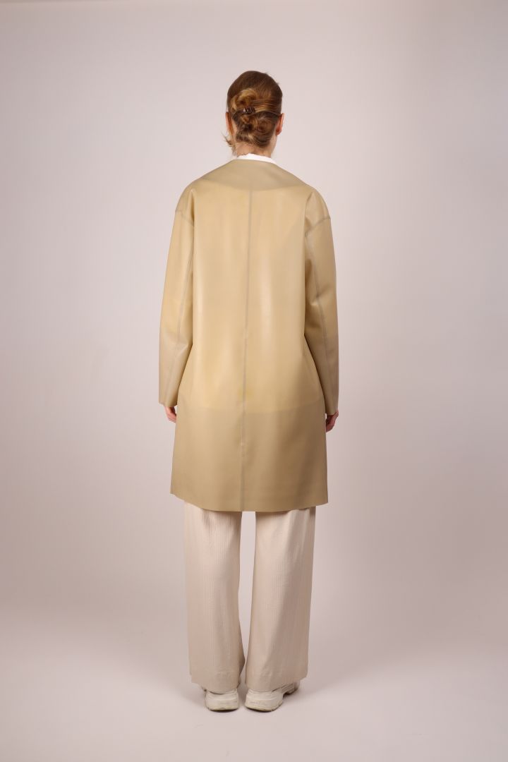back-view-of-sand-colored-latex-coat