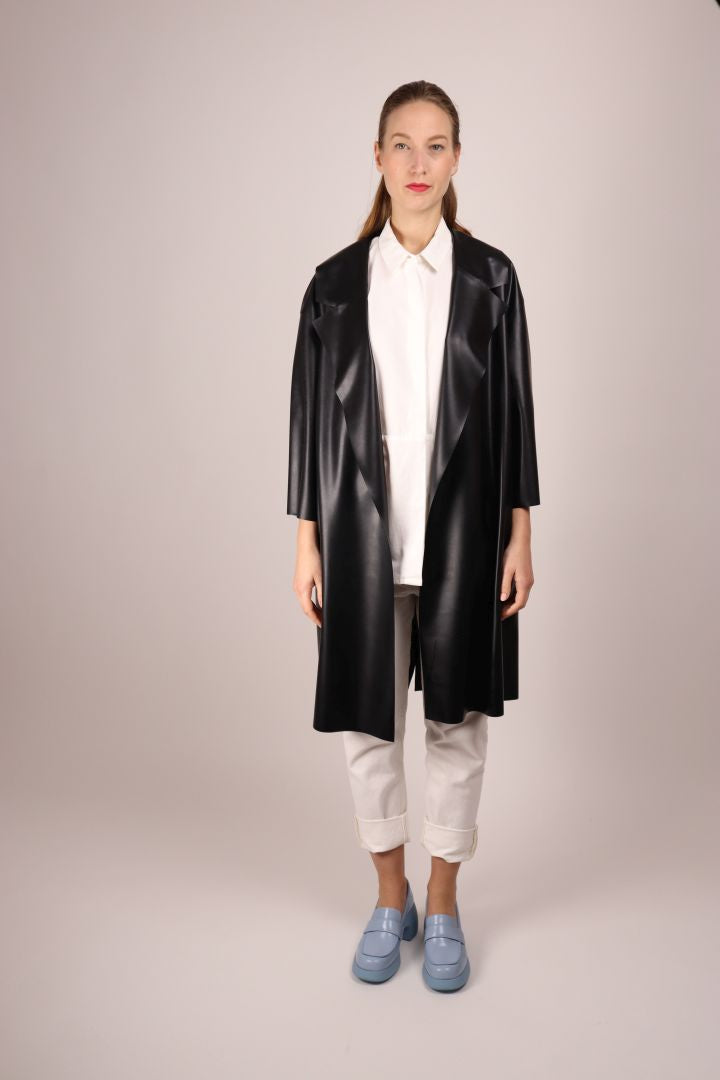 black-latex-trench-coat-with-three-quarter-arms